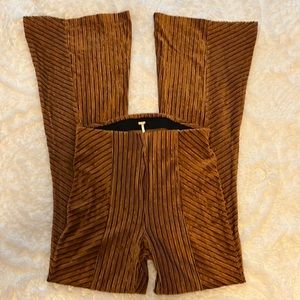 free people pull on velvet flare
